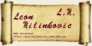 Leon Milinković vizit kartica